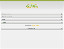 Tablet Screenshot of ecoilhaimoveis.com.br
